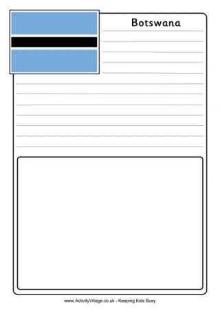 Botswana Notebooking Page
