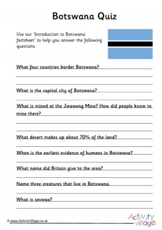 Botswana Quiz