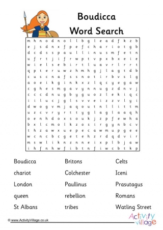Boudicca Word Search