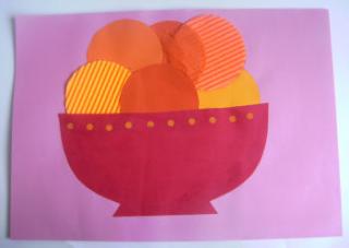 Bowl of Oranges Collage