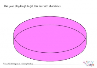 Box of Chocolates or Candy Playdough Mat