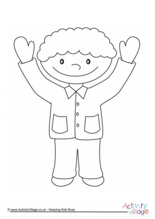 Boy Colouring Page 1