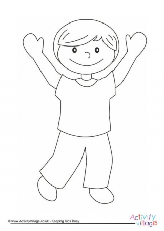 Boy Colouring Page 3