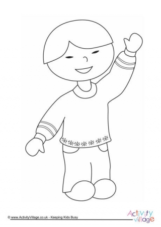 Boy Colouring Page 4
