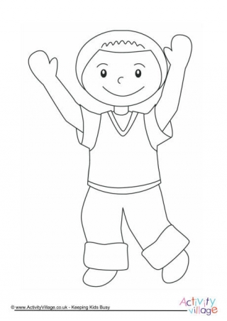 Boy Colouring Page 5