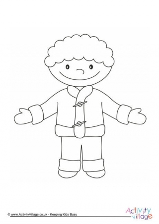 Boy Colouring Page 7