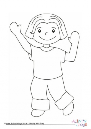 Boy Colouring Page 9