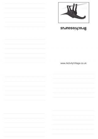 Brachiosaurus Booklet
