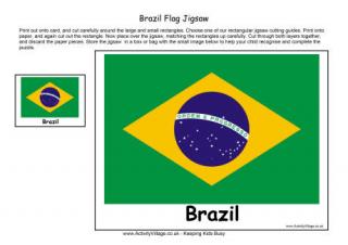 Brazil Flag Jigsaw