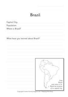 Brazil Worksheets