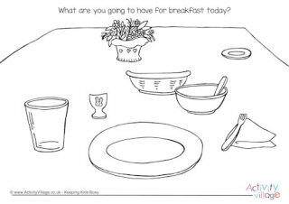 Breakfast Doodle Page