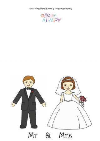 Bride And Groom Card