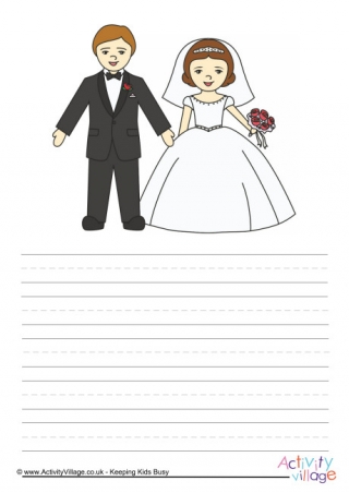 Bride and Groom Story Paper