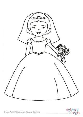 Wedding Colouring Pages
