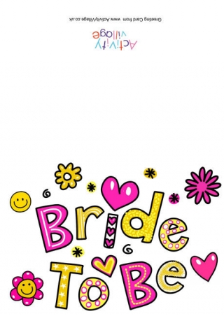 Bride To Be Card