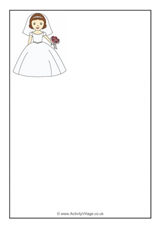 Bride Writing Paper