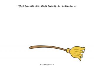 Broomstick Doodle Page