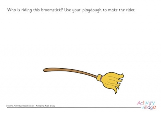 Broomstick Playdough Mat