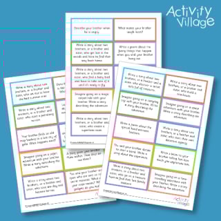 Brother Writing Prompts - Cards