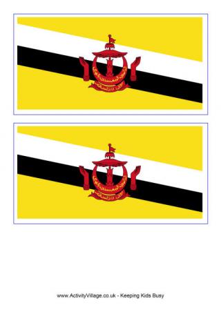 Brunei Flag Printable