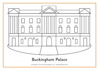 Buckingham Palace Colouring Page