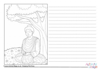 Buddha Under Bodhi Tree Story Paper
