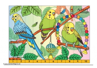 Budgie Counting Jigsaw
