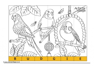 Budgie Spelling Jigsaw