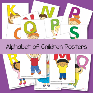 All Alphabet of Children Posters