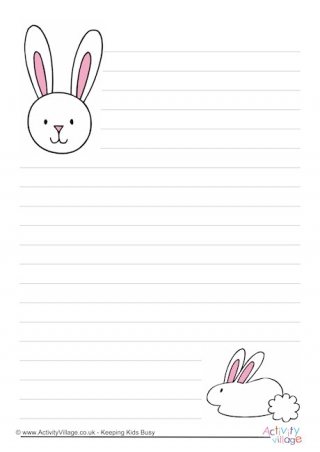 Bunnies Writing Paper