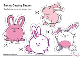 Bunny Cutting Shapes