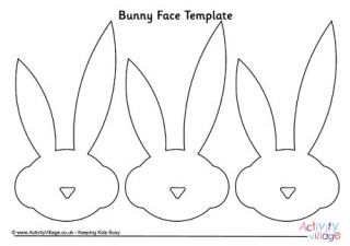 Bunny Face Template 2
