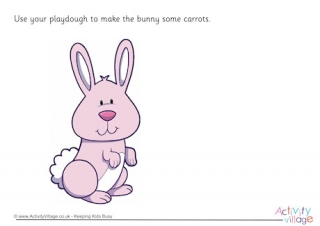 Bunny Playdough Mat