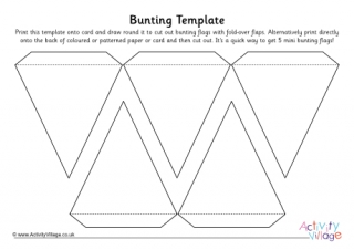 Bunting Template 4