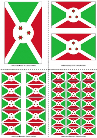 Burundi Flag Printable