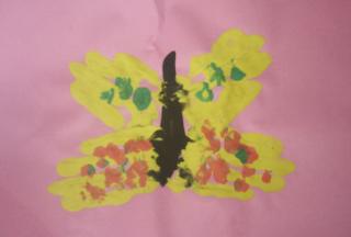 Butterfly Handprint Painting