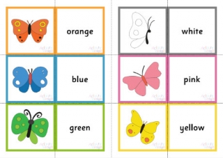 Butterfly Colour Matching Cards