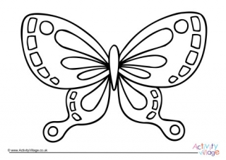 Butterfly Colouring Page 2
