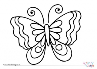 Butterfly Colouring Page 3
