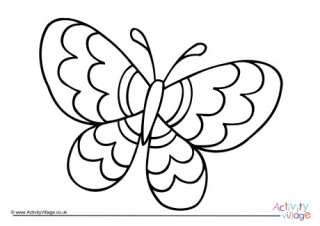 Butterfly Colouring Page 5