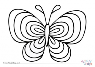 Butterfly Colouring Page 6