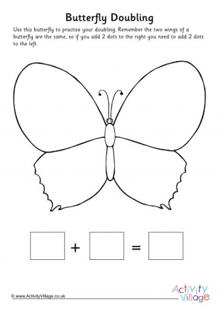 Butterfly Double the Spots Blank