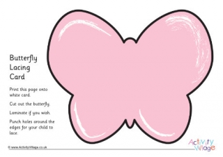 Butterfly Lacing Card 1