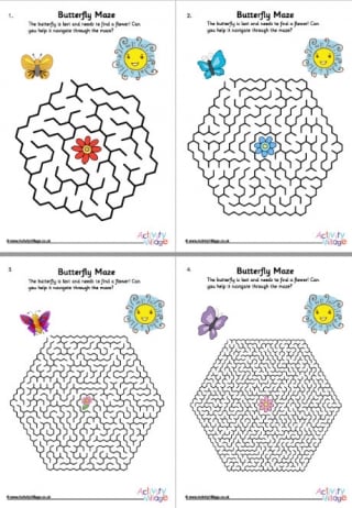 Butterfly Mazes