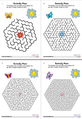 Butterfly Mazes