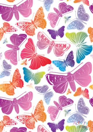 Butterfly Scrapbook Paper 1
