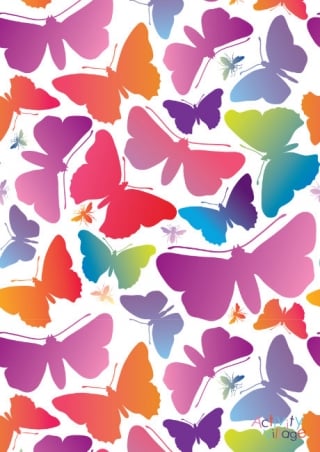 Butterfly Scrapbook Paper 2