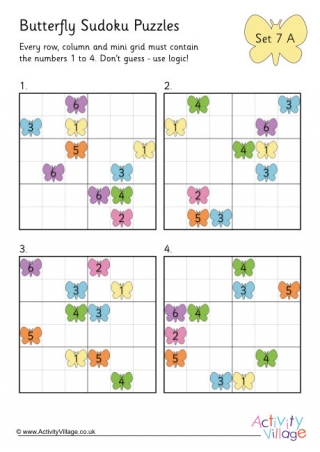 Butterfly Sudoku - Easy 