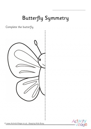 Butterfly symmetry worksheet