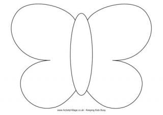 Simple Butterfly Template